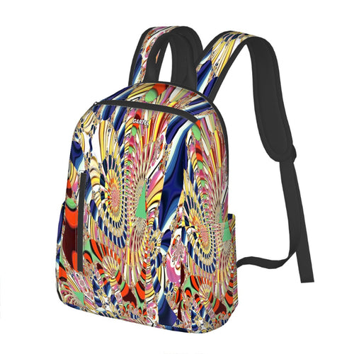Mochila "Frecuencia Antigua" de Sarga con Bolsillo Frontal con Cremallera