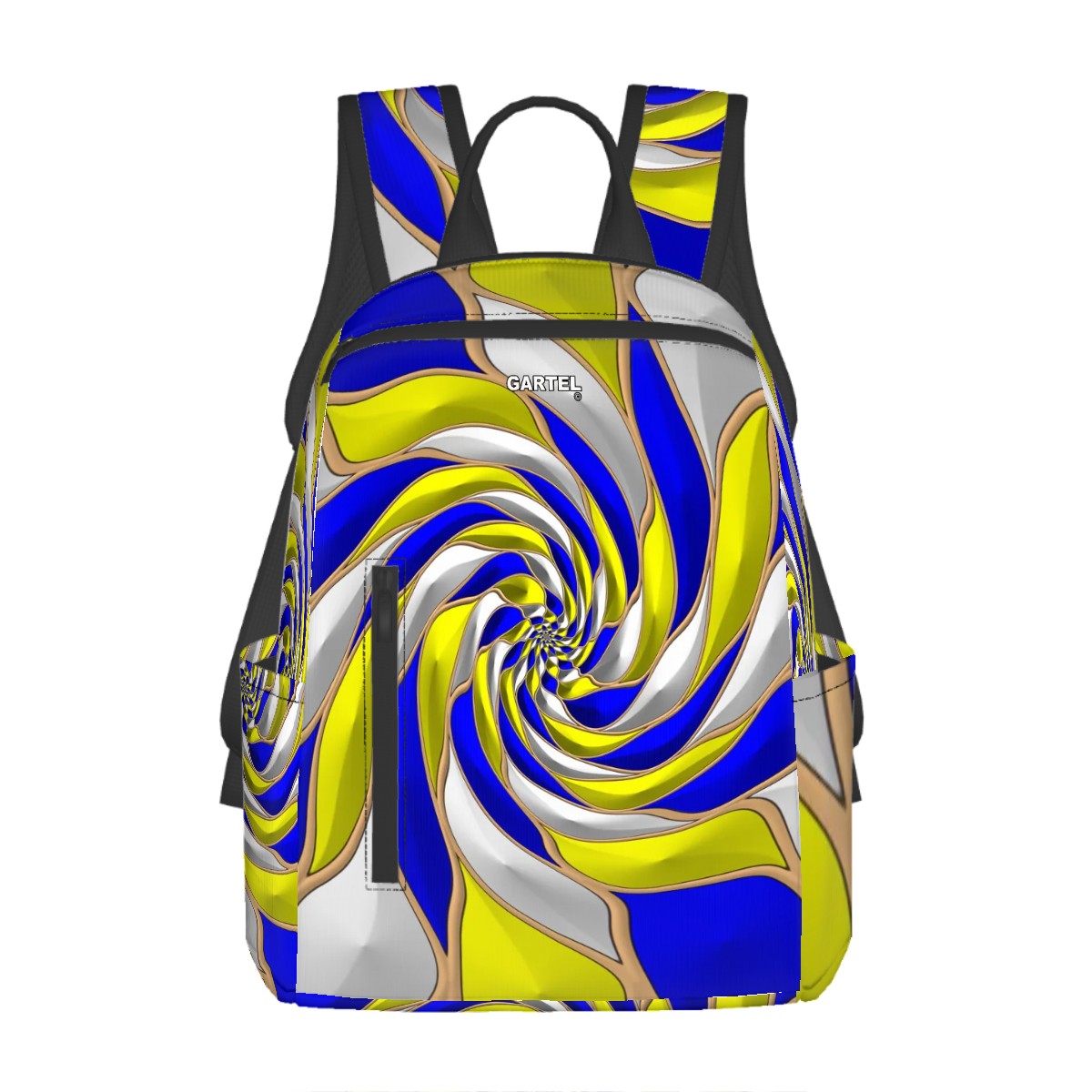 "Dancing Arboretum" Twill Zipper Front Pocket Backpack