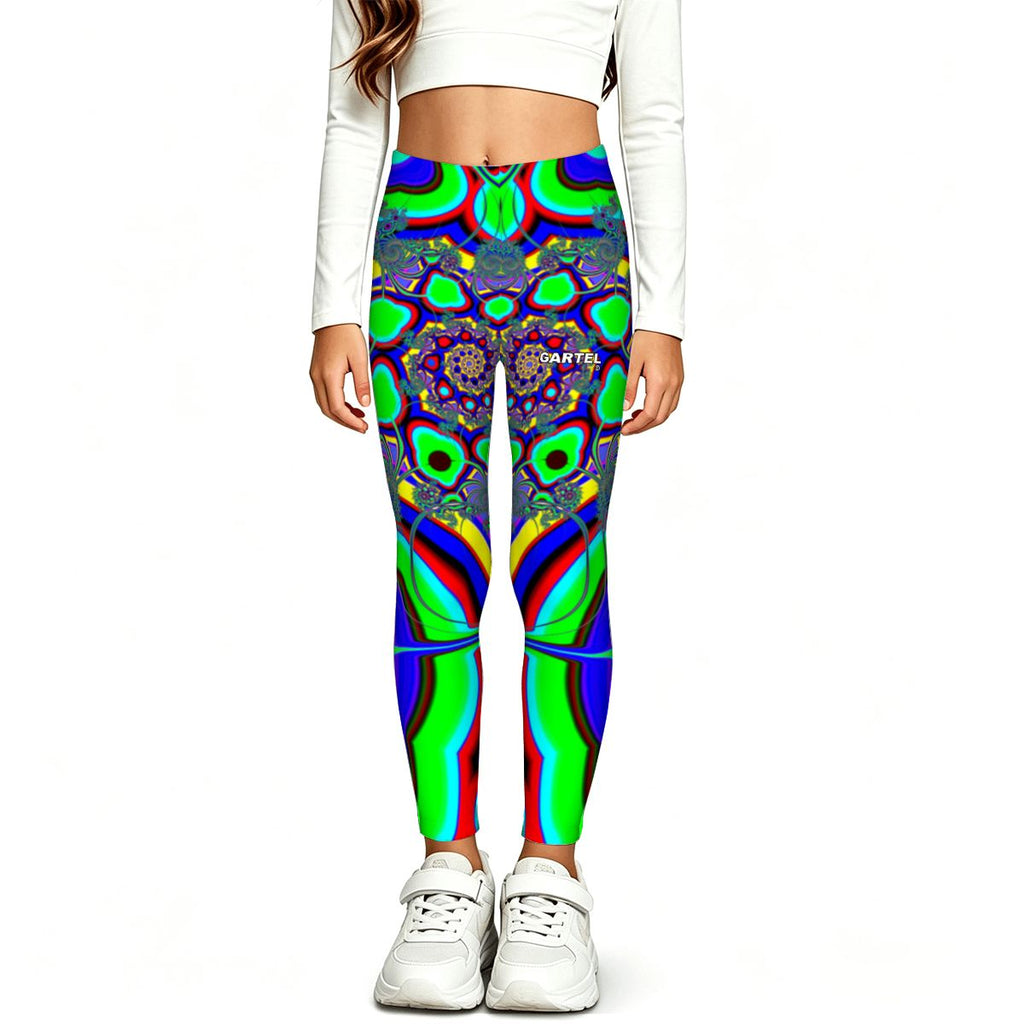 "Flower Burst" Girls' Yoga Leggings