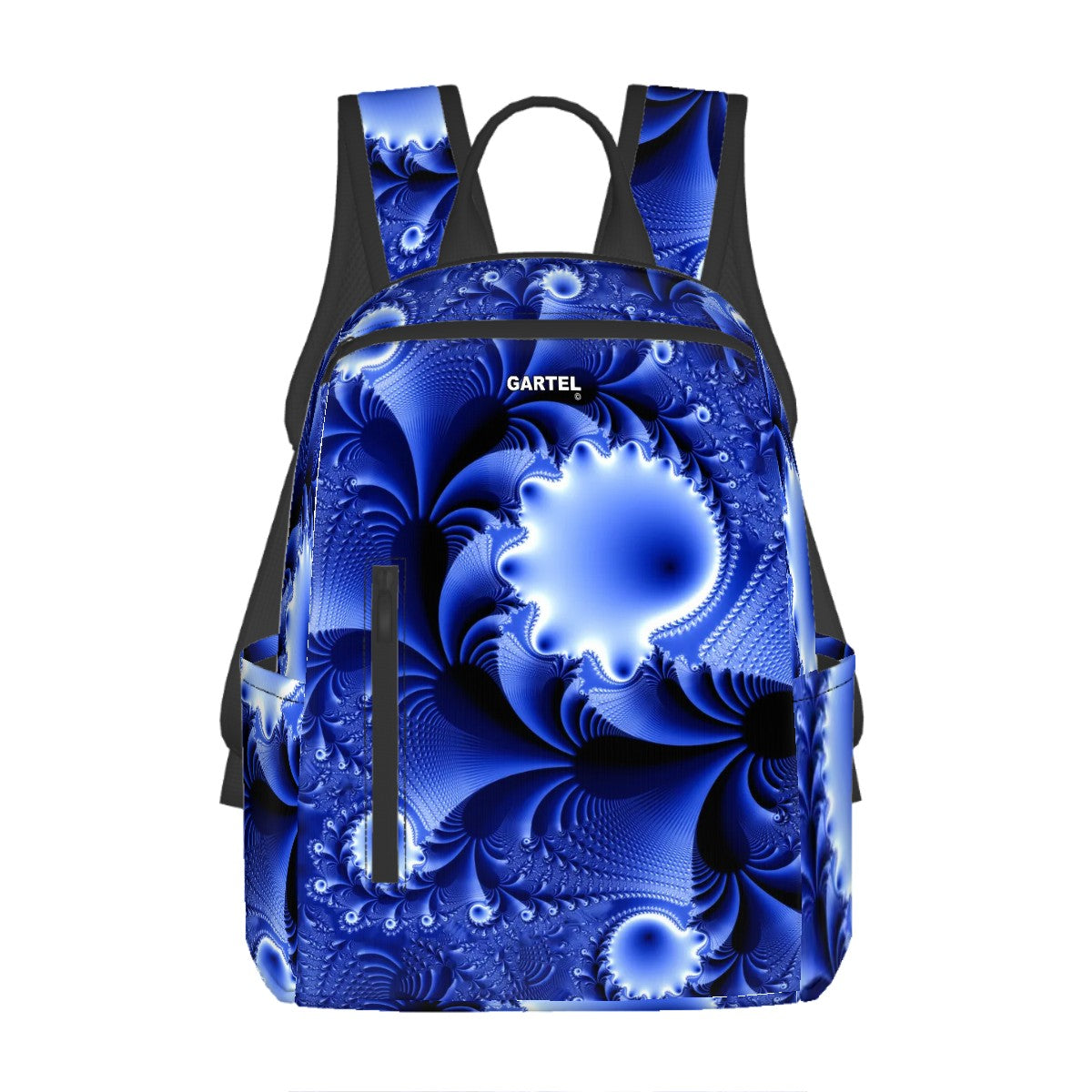 "Blue Ocean" Twill Zipper Front Pocket Backpack